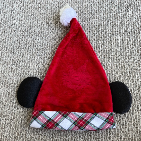 Disney Christmas Mickey Ear Santa Hat Adult size - Picture 1 of 6